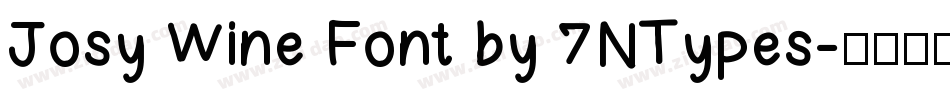 Josy Wine Font by 7NTypes字体转换